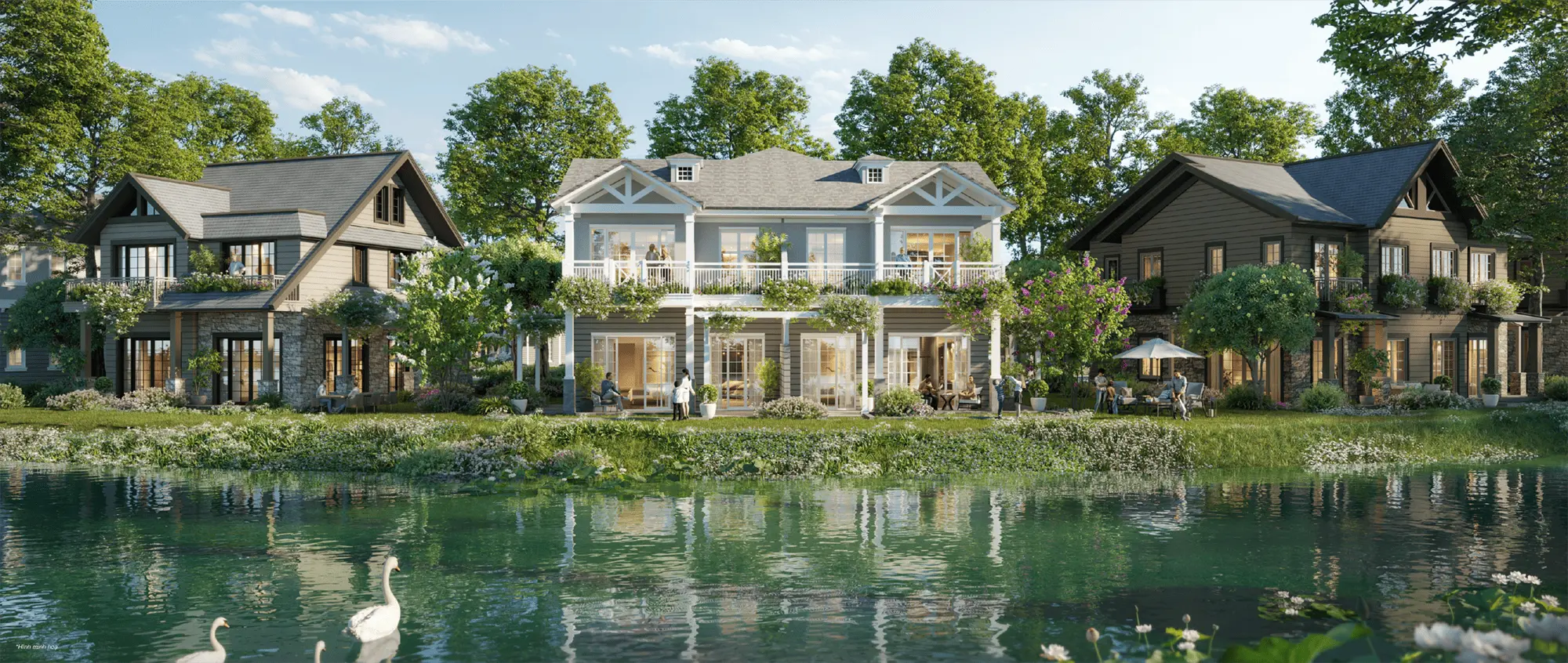 Hòa mình cùng thiên nga và hoa sen, Island Villa Song Lập tạo nên cuộc sống như resort giữa thiên nhiên trong lành Hòa mình cùng thiên nga và hoa sen, Forest Villa Song Lập tạo nên cuộc sống như resort giữa thiên nhiên trong lành