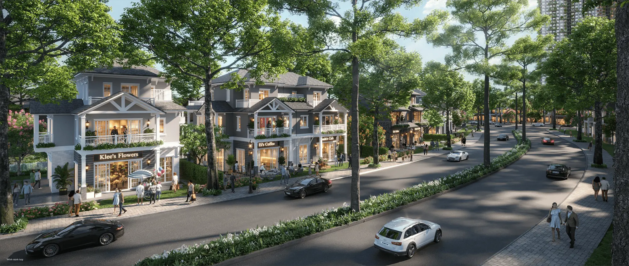Khu phố thương mại sầm uất với Shop Villa Đảo, nơi cộng đồng dân cư và khách hàng giao thương mỗi ngày Khu phố thương mại sầm uất với Shop Villa Rừng, nơi cộng đồng dân cư và khách hàng giao thương mỗi ngày