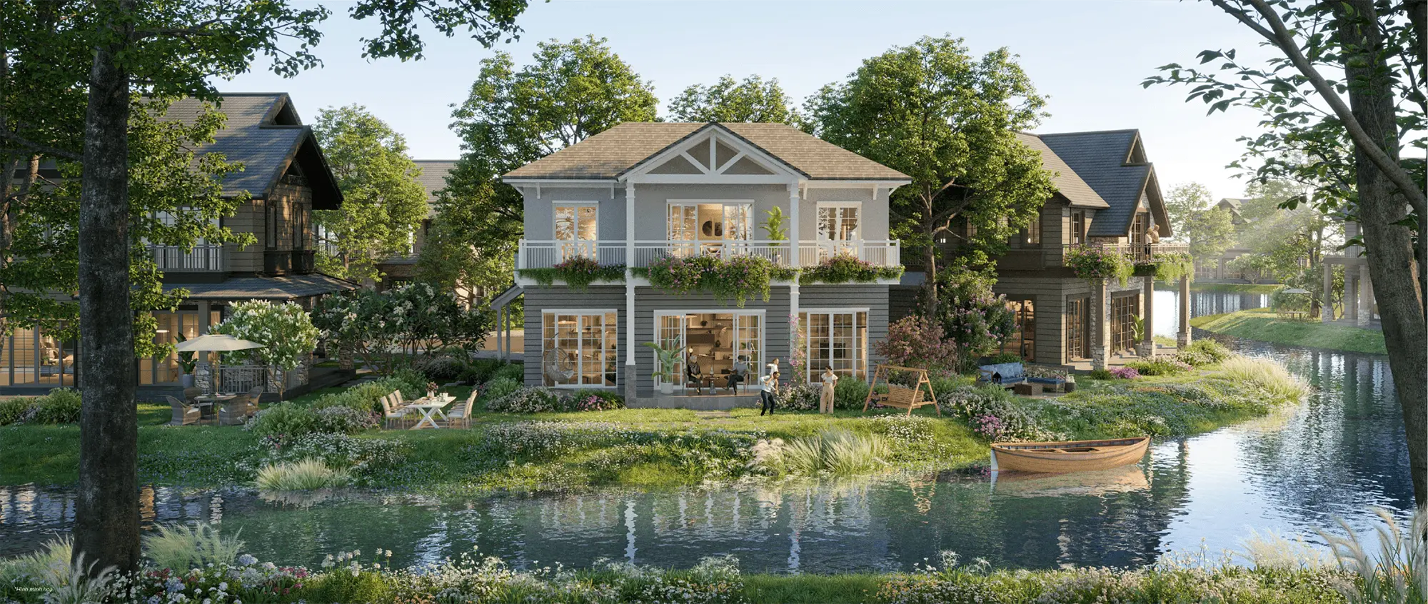 Thiết kế 12x15m tối ưu không gian sống, Island Villa Rẻ Quạt mang phong cách kiến trúc đương đại thanh lịch Thiết kế 12x15m tối ưu không gian sống, Forest Villa Rẻ Quạt mang phong cách kiến trúc đương đại thanh lịch